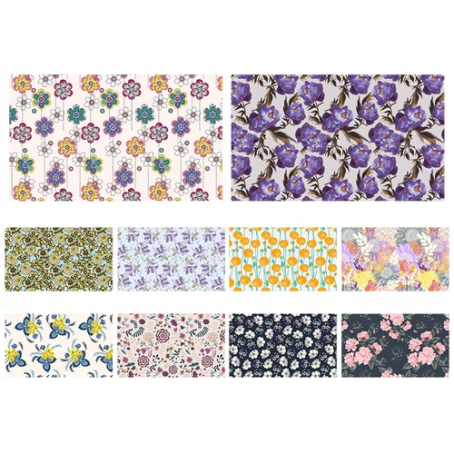 Copri stampa fiori tessuto - tv,